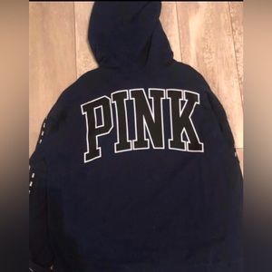 vs pink rare htf size large hooded tee